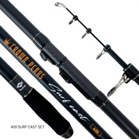 CROWNPEACKS  SURFCAST【振出投げ竿とリールのセット/投げ釣り/防波堤/ブッコミ釣り】